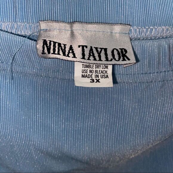 Vintage Nina Taylor midi blue skirt - Picture 7 of 11